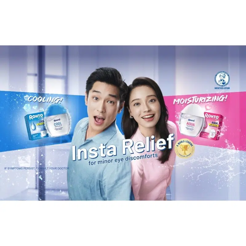 ROHTO EYE DROPS AQUA and COOL